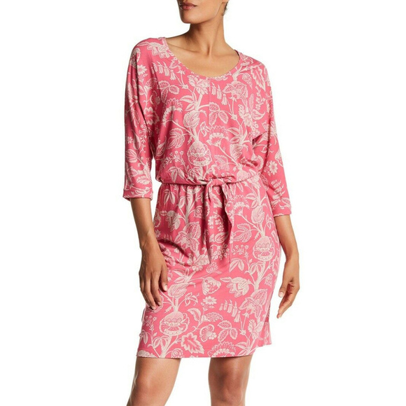 Tommy Bahama Dresses & Skirts - Tommy Bahama Copyrighted Print Jersey Tie Dress